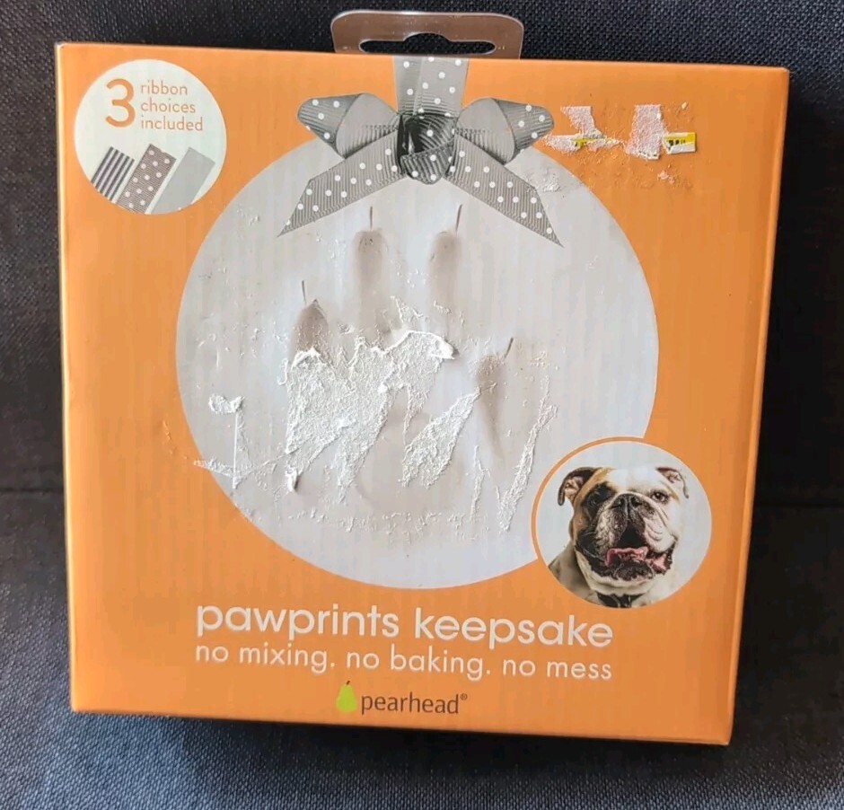 Pawprint Ornament Kit Pearhead Pet DIY Pawprints Keepsake Dogs Or Cats