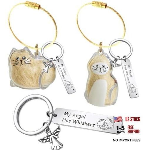 Pet Paw Print KeepSake Dog Memorial Suncatcher Miarita- Kien -Cat Hair Keychain