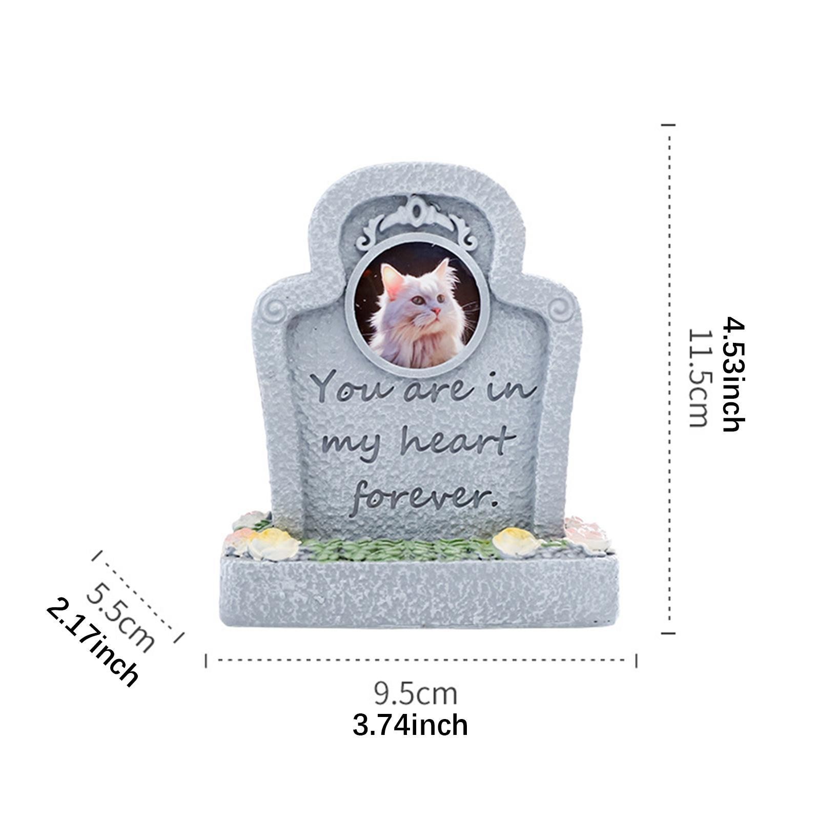 Monument for Memorial Pet Pet Tombstone Statue Loss of Pet Gift Cat Memorial