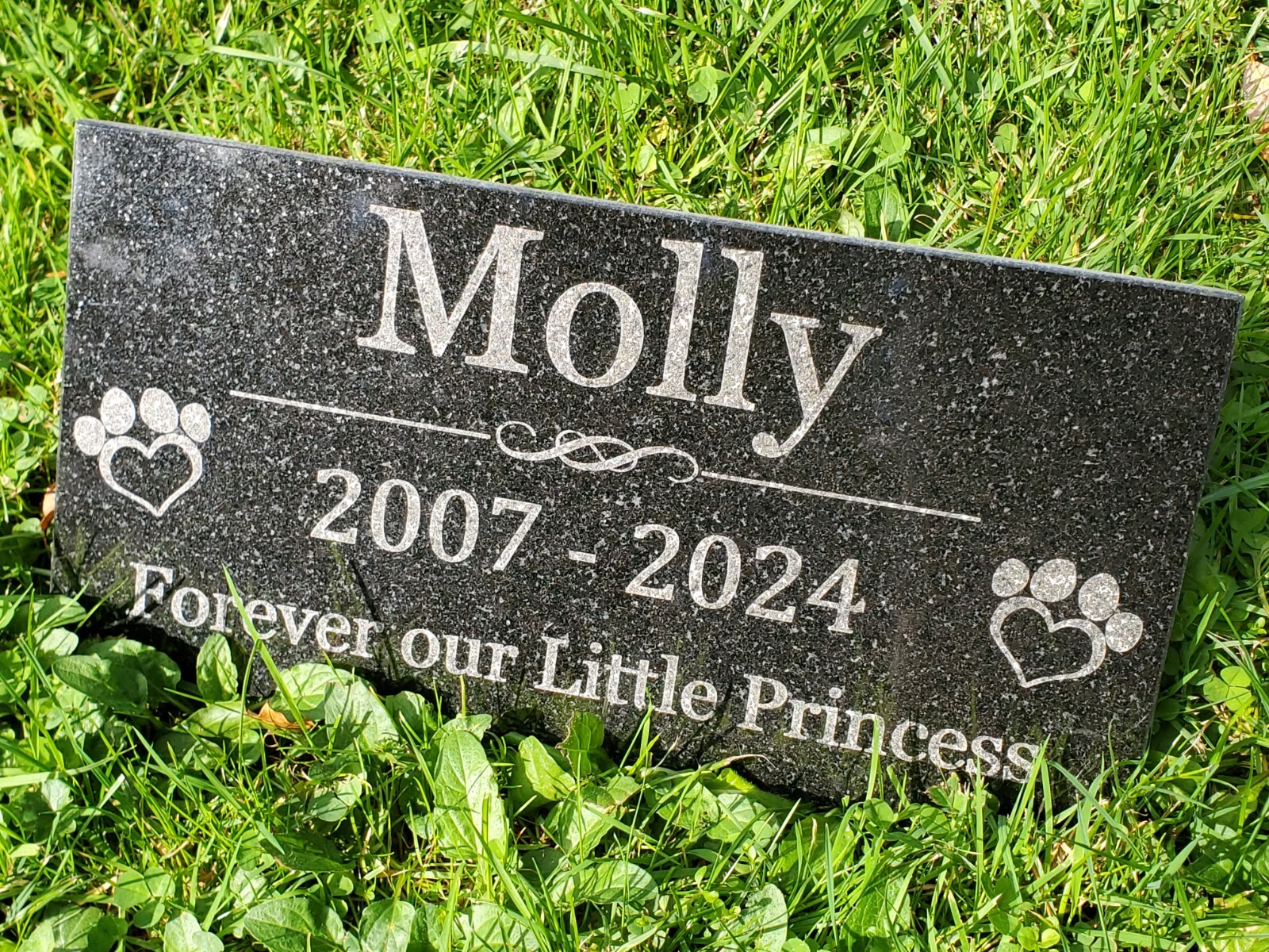 Pet Memorial Grave Stone Marker | Dog Cat Headstone | Tombstone Garden Gift t11