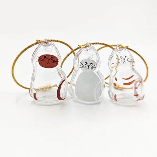 6Pcs Cat Hair Storage Pendant Keychain Pet Hair Keepsake Collector Plastic