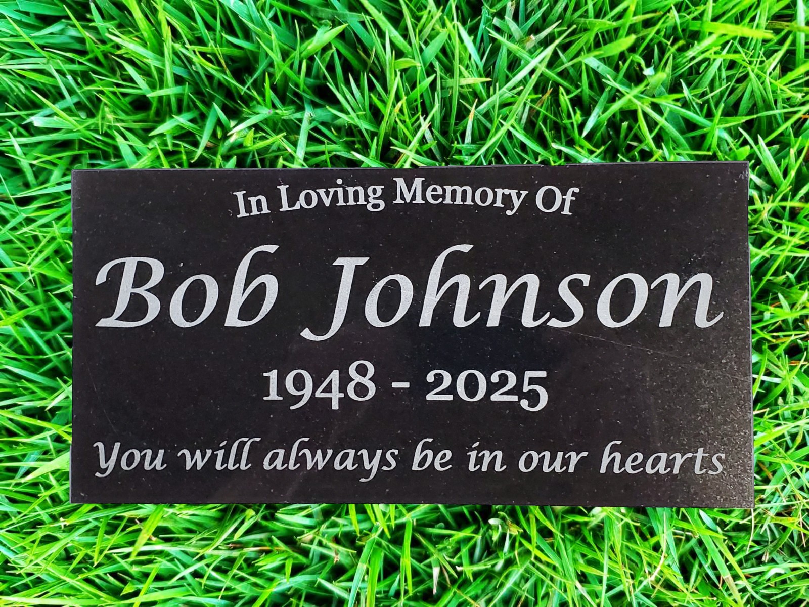 Grave Marker Headstone Garden Memorial Burial Stone Granite Custom Plaque t20
