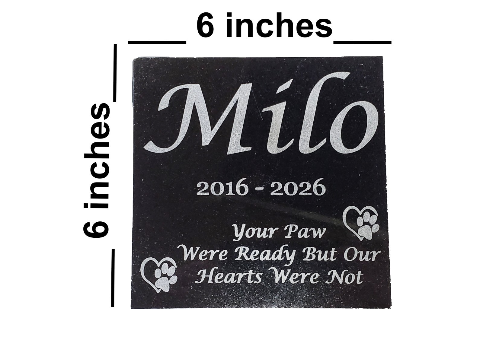 Grave Marker Headstone Garden Pet Loss Memorial Burial Granite Stone Plaque d12