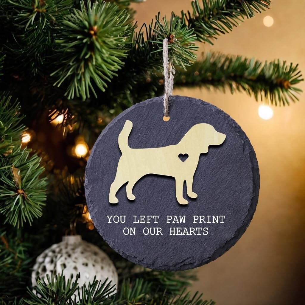 Sympathy Gift for Loss of Dog or Cat Memorial Stone Ornament Christmas Gifts Pet