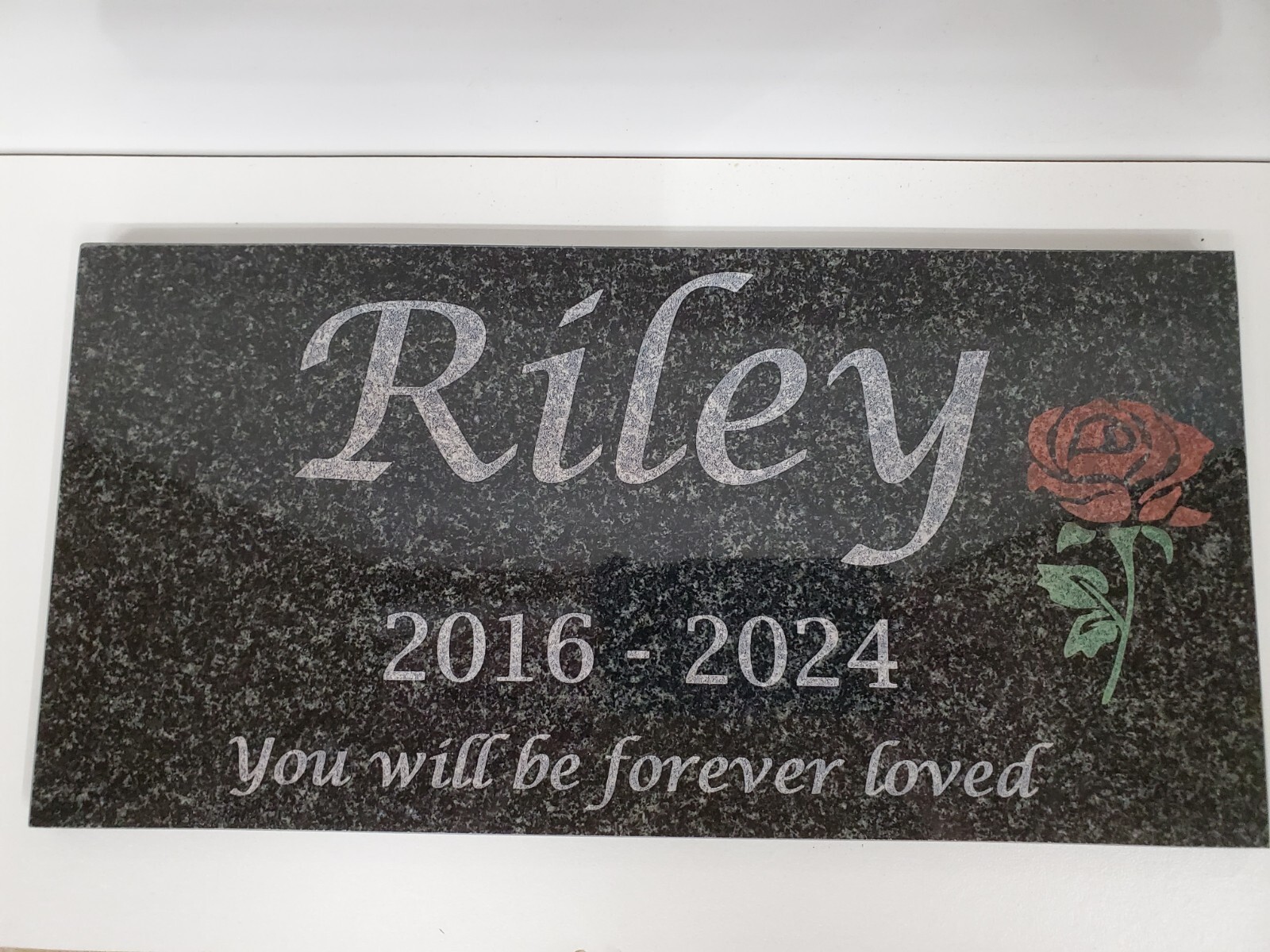 Memorial Headstone Grave Stone Plaque Marker Custom Loved Ones Pet Loss Gift t6