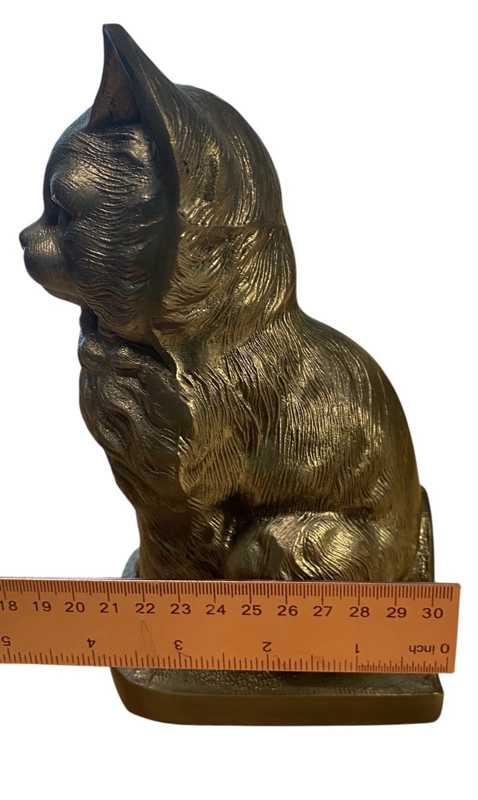 Cat Kitty Urn for Cremation Ashes Statue Memorial Cast Pewter Figurine USA Made
