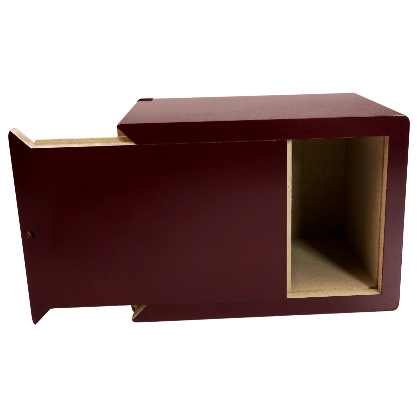 Funeral Cremation Urn with Photo Frame 5*4.8in For Dogs & Cats Wooden(Red, L)