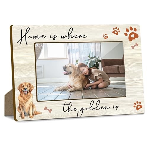 Pet Picture Frame, Dog Lover Gifts for Women Memorial Gifts Golden Retriever