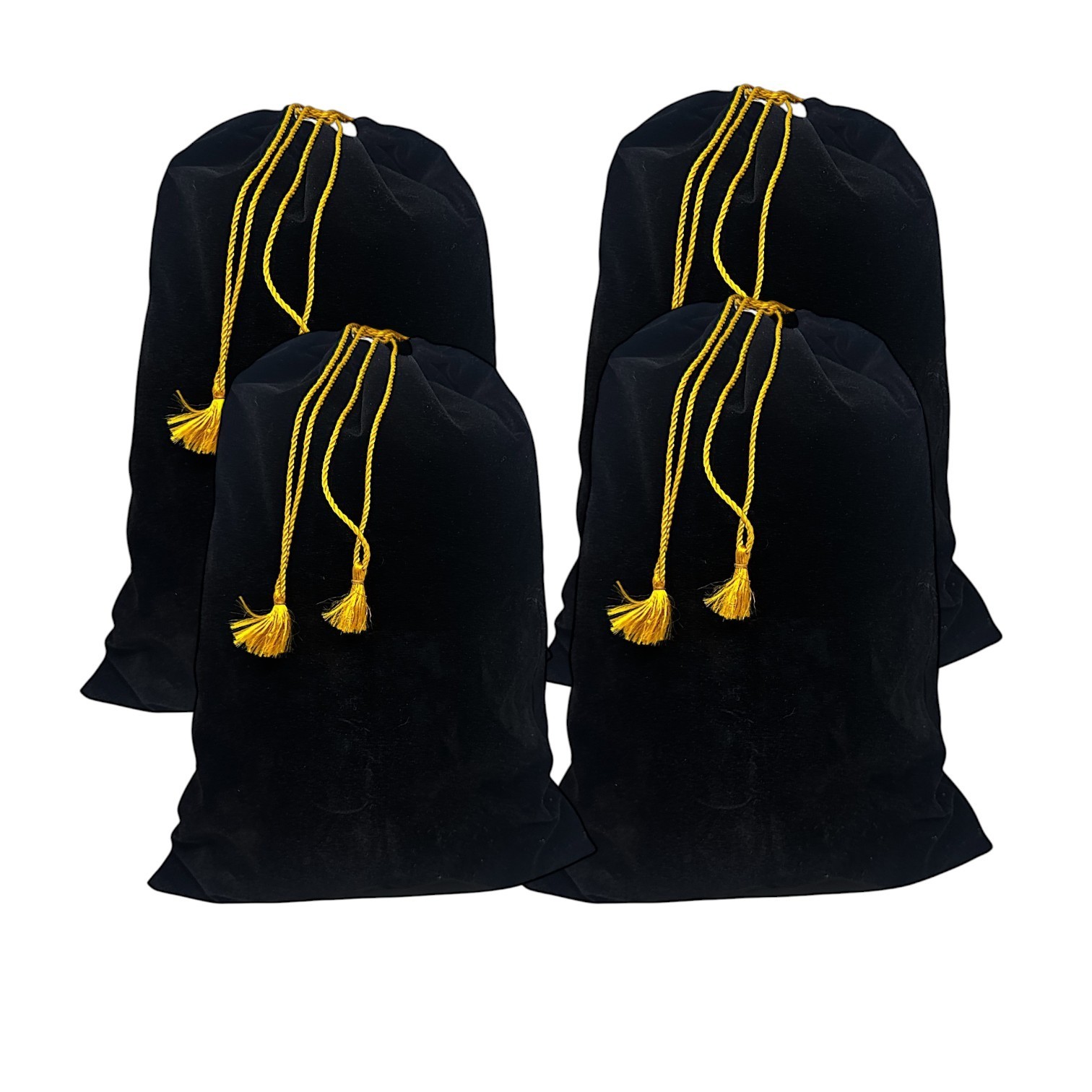 5Pcs Black Coin Pouch, Velvet Drawstring Bags, 16×12, Wedding, St. Patrick’s Day
