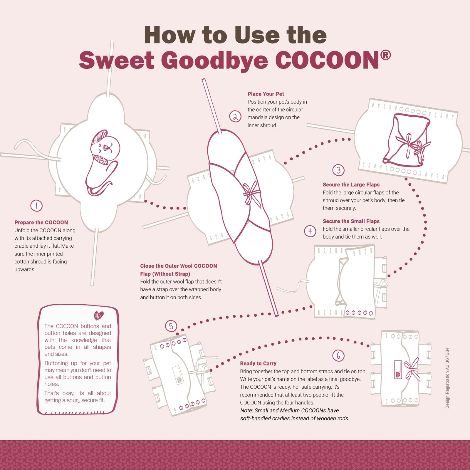 Sweet – Pet Ceremony Kit – For Dogs And Cats Choose Small Indigo