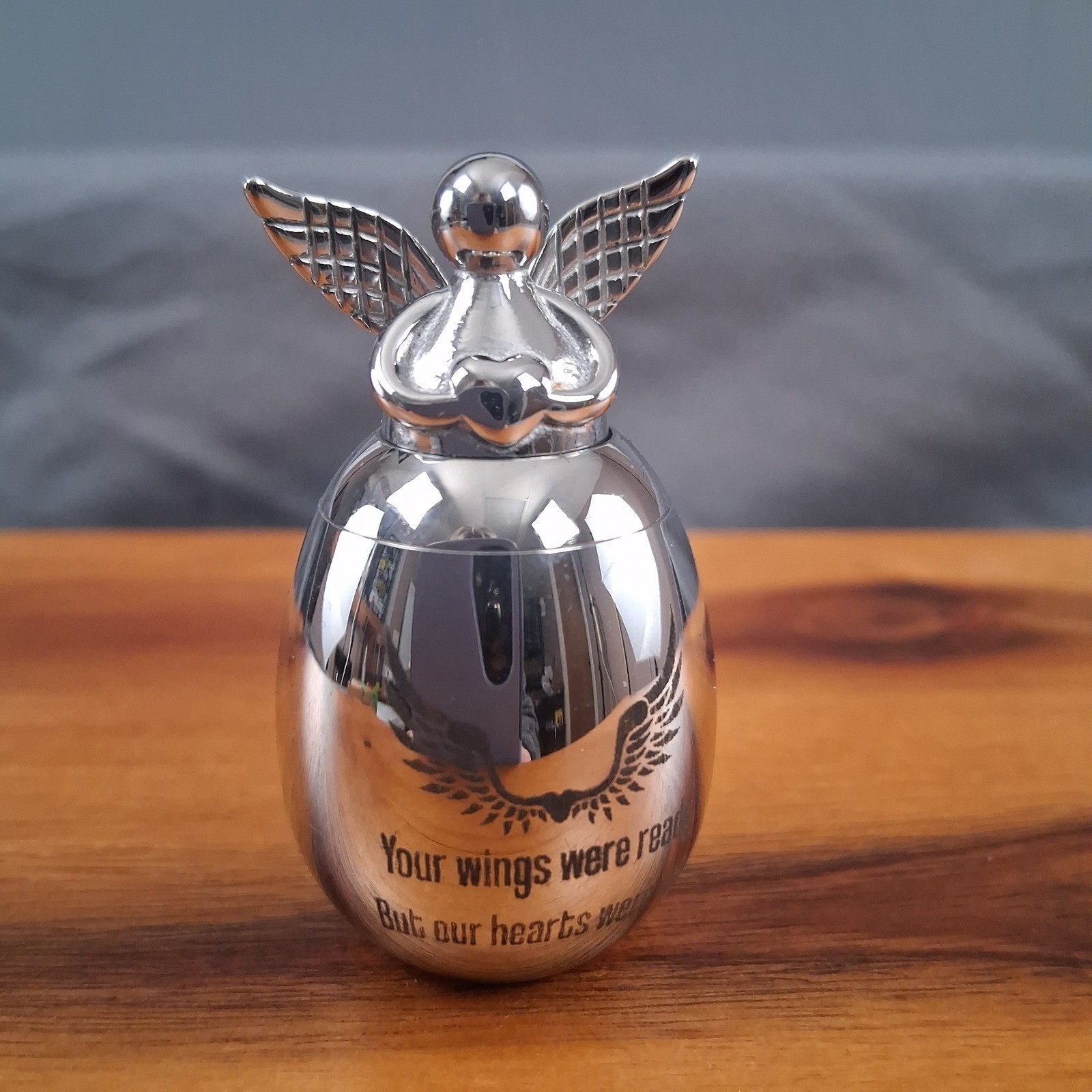 Angel Urn Keepsake Cremation Memorial Small Pot With Spoon And Pouch Cat Dog NEW
