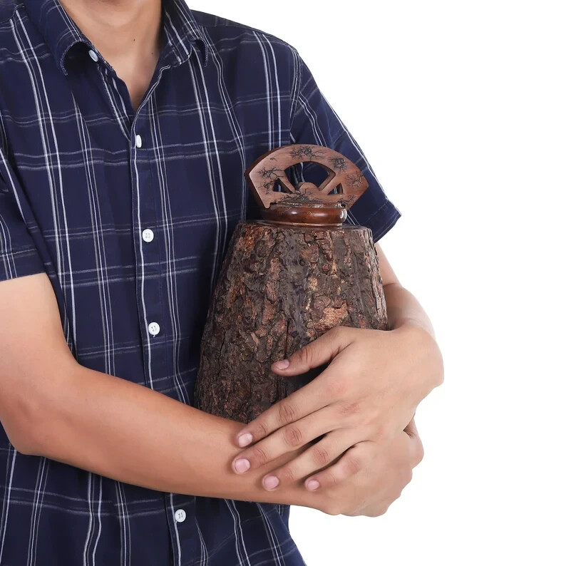 Wooden Urns for Human Ashes Adult Male Female – Cremation Urn Large Wood Urn Box