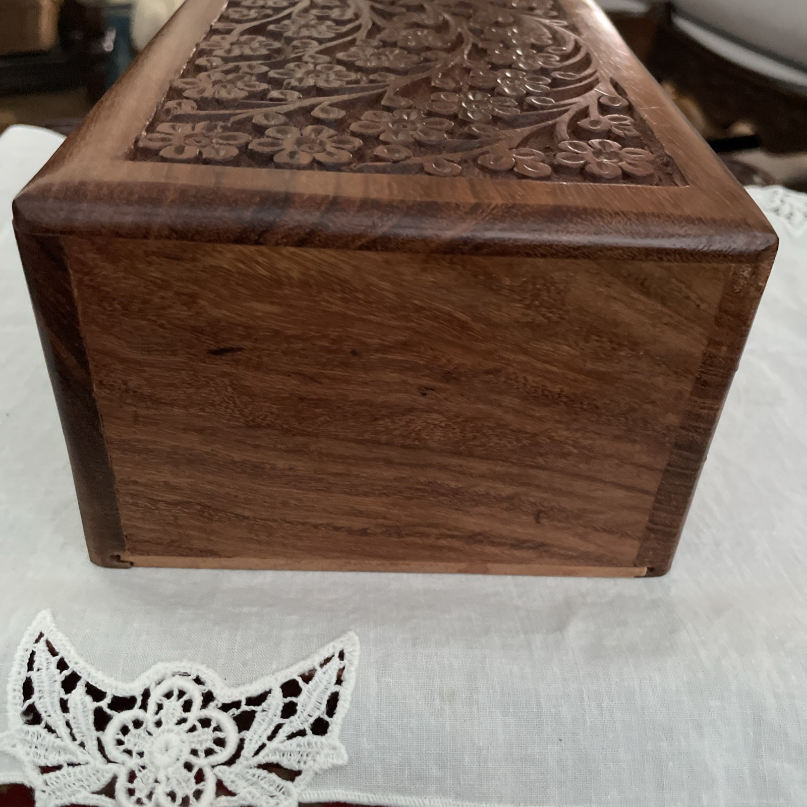 Large Wooden Urn Tree of Life Rosewood Box Cremation for Ashes Keepsake