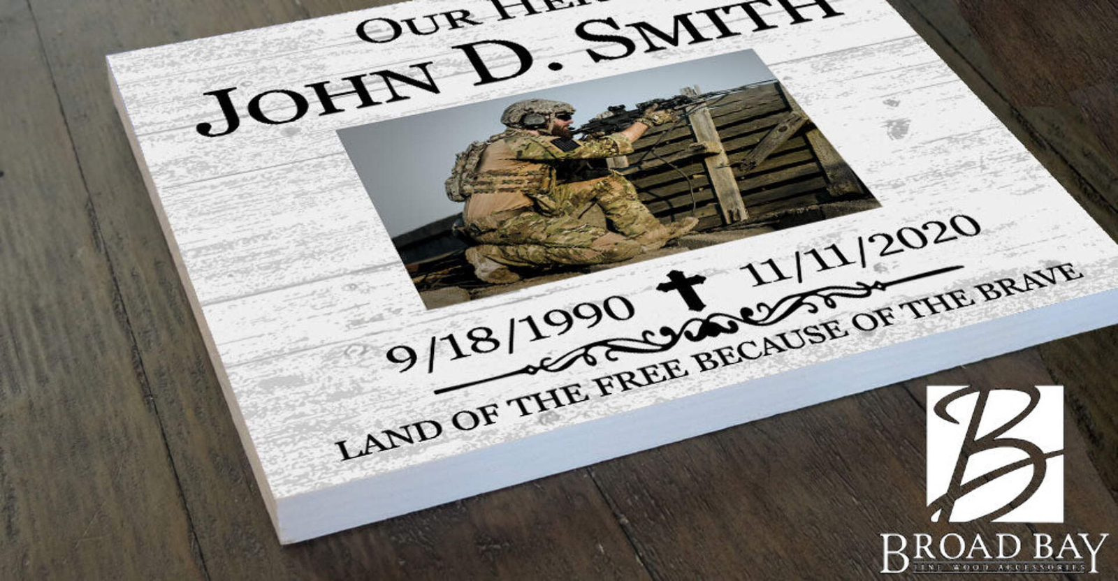 Custom Memorial Picture Frame Alternative – Personalized Gift – Upload Photo