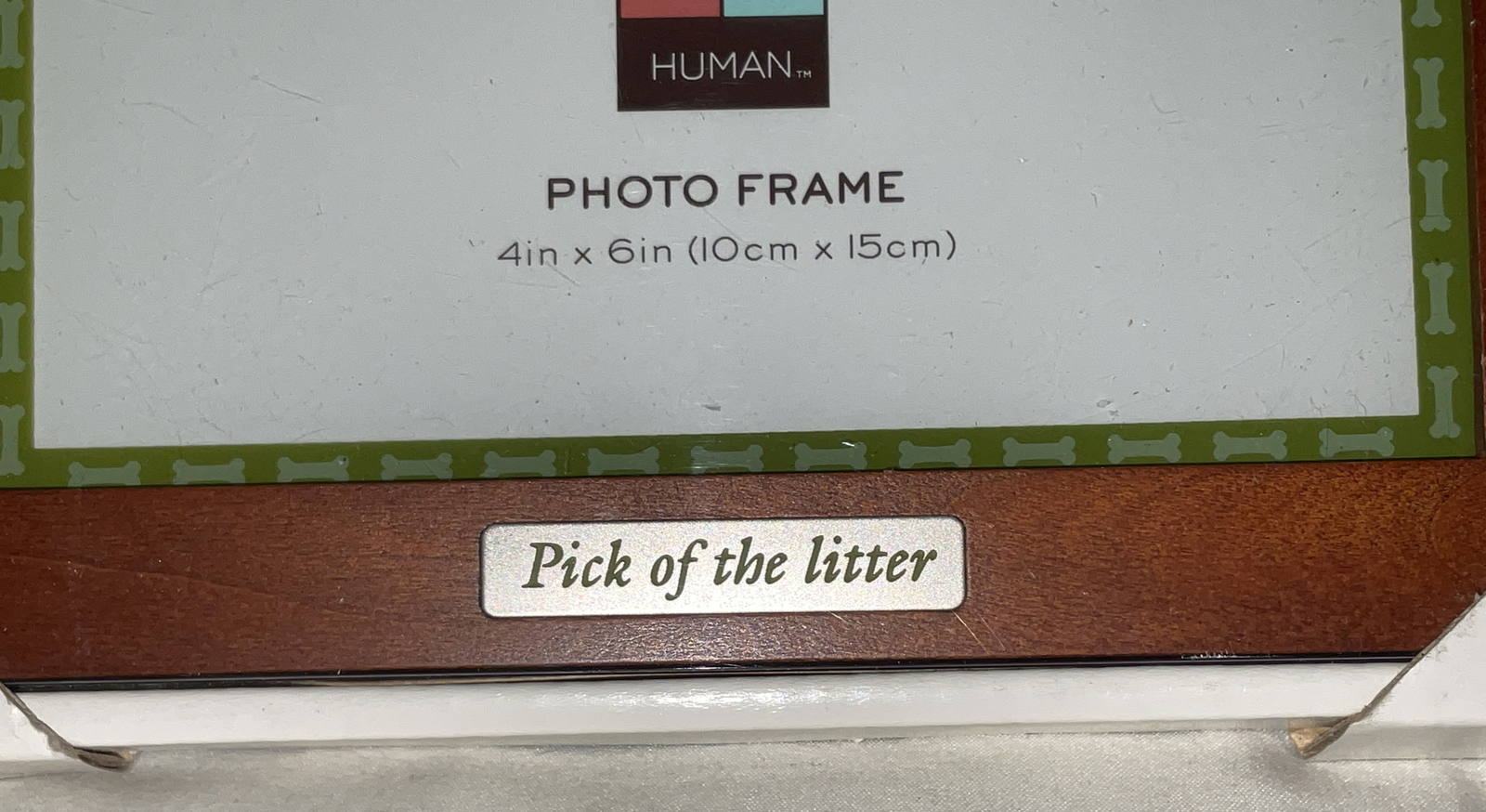 Cat Dog Photo picture Frame PICK OF THE LITTER 4”x6” Love My Human
