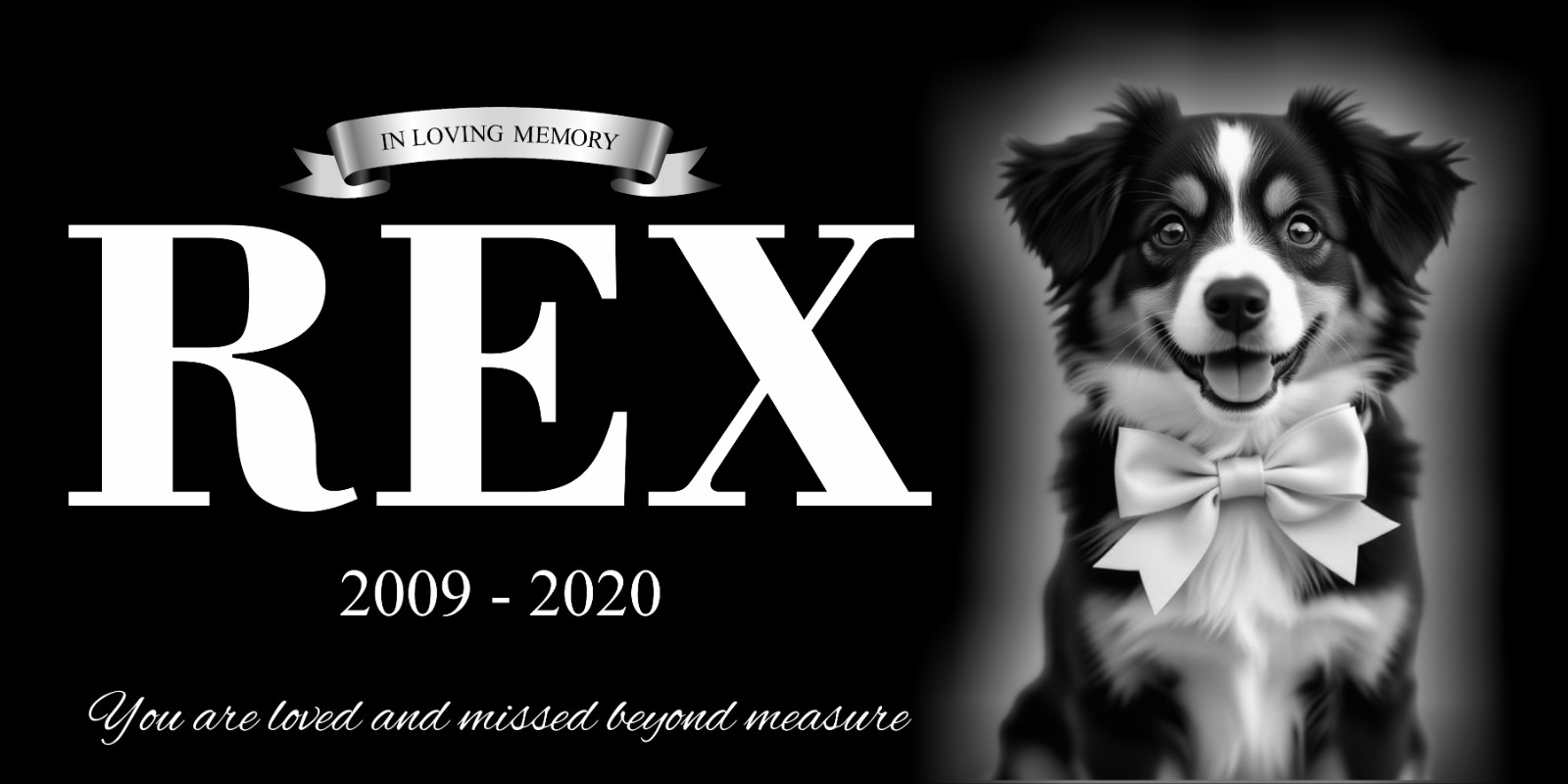 Personalized Pet Stone Memorial Grave Marker Granite Plaque Human headstone