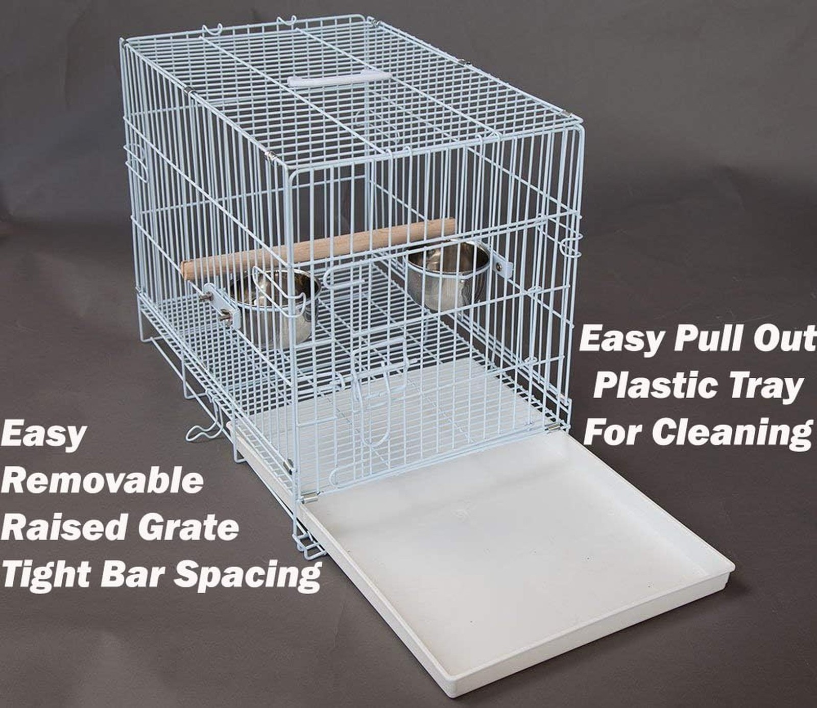 Large Portable Durable Metal Travel or Veterinary Easy Collapsable Parrot Bir…