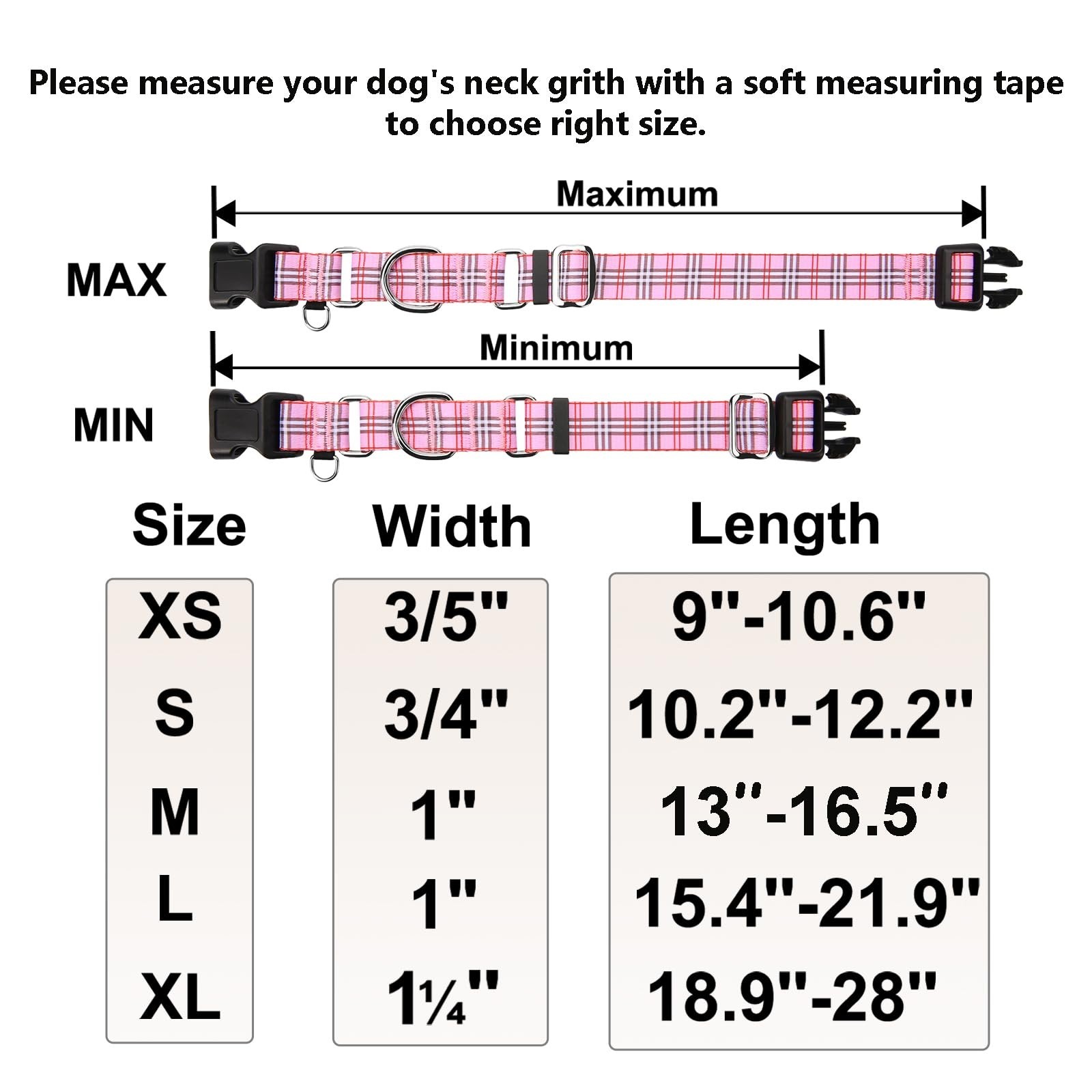 Martingale Collar with Quick Release Buckle Cute Girl Female Training Dog Col…