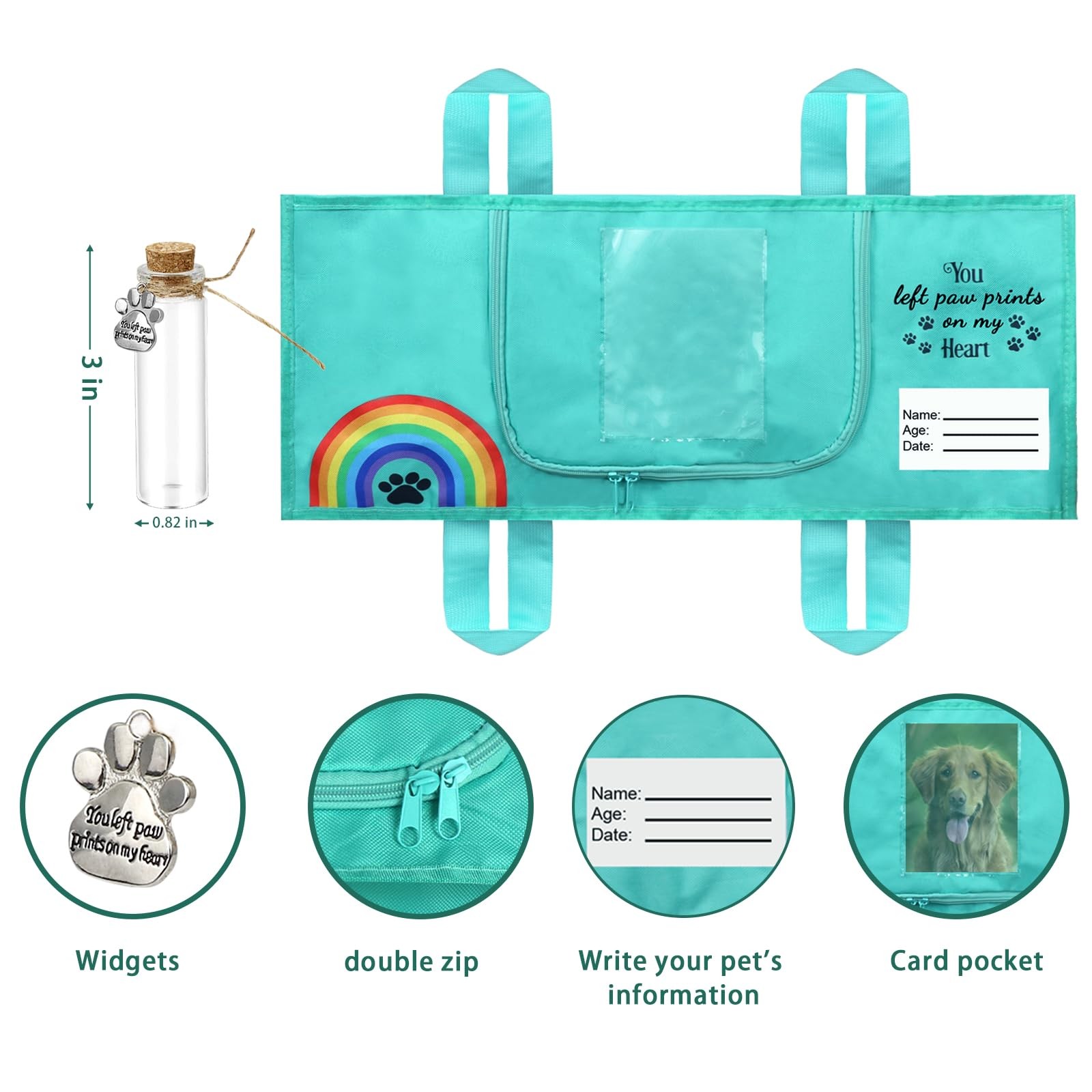 Pet Casket Body Bag, Dog or Cat Burial Box with Dignity, Dog Casket for Burial a