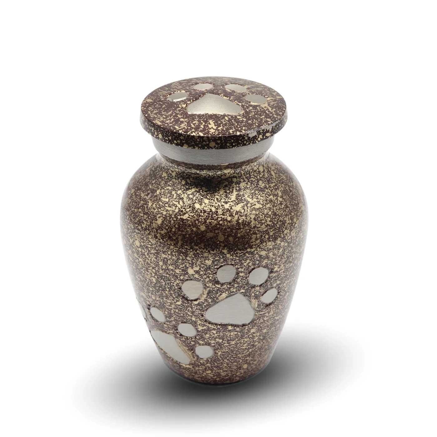 Bronze Paw Prints Pet Cremation Keepsake Urn