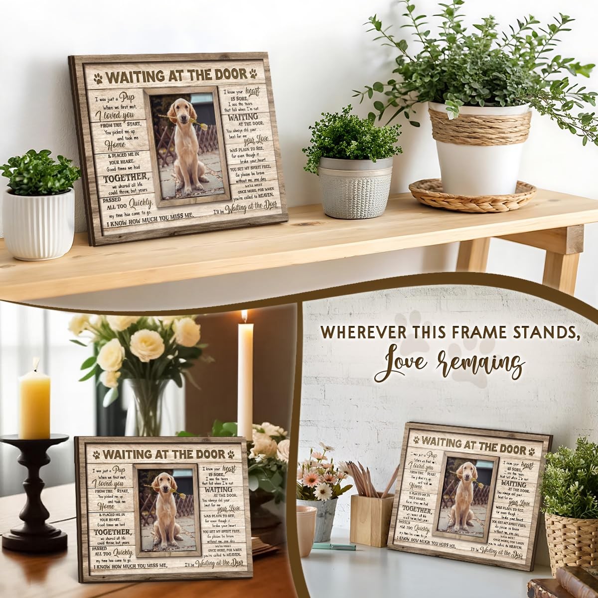Kilyhome Dog Memorial – Pet Photo 8X10 Meaningful Quote In Loving Memory