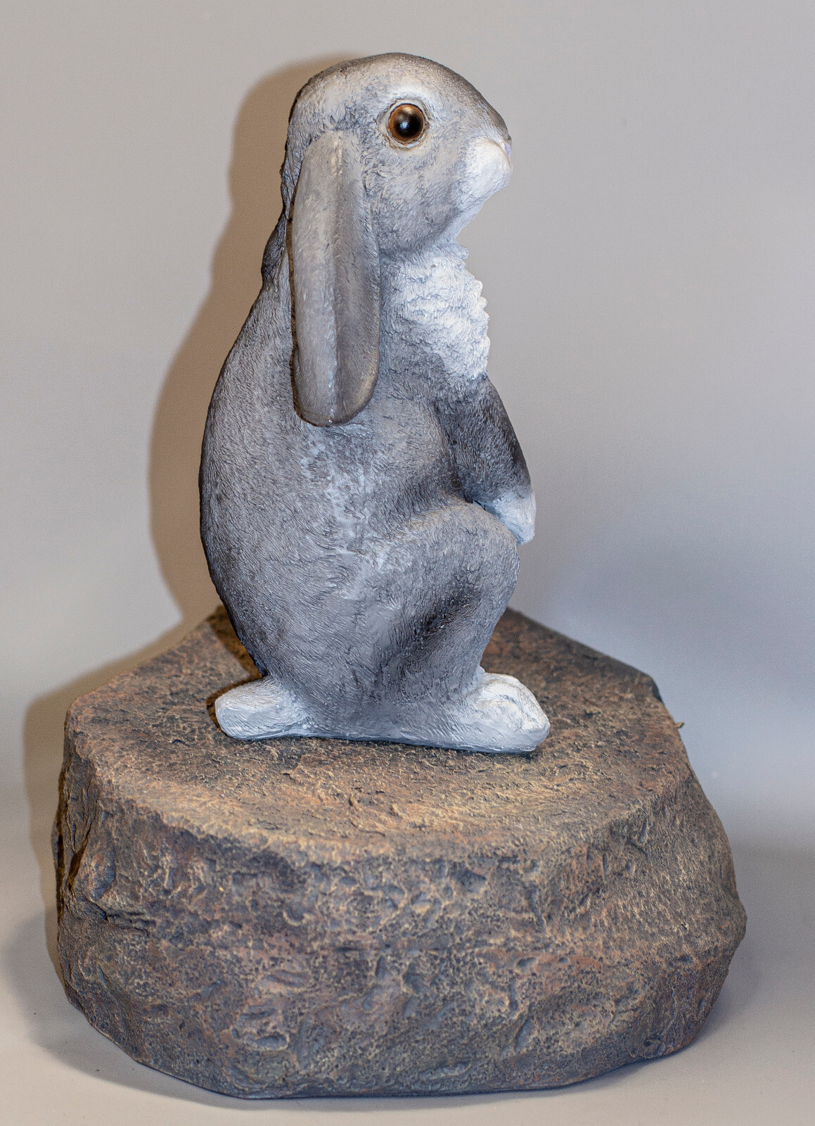 Lop Eared Rabbit Memorial Stone Pet Cremation Urn Bunny Ash Grave Marker Plaque