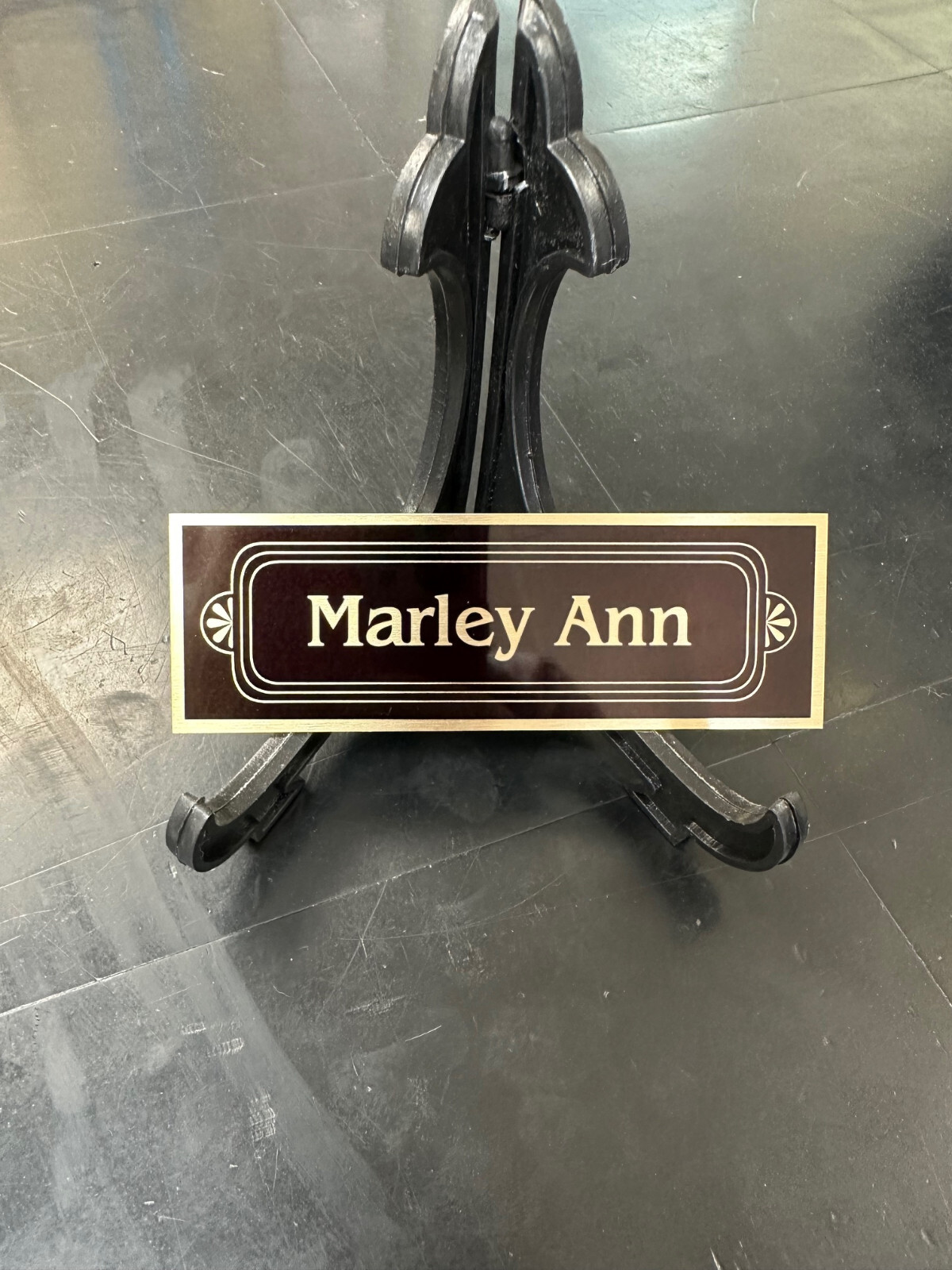 1 1/2″ x 4 1/2″ Customized Aluminum Plate for Pet Memoiral Urn