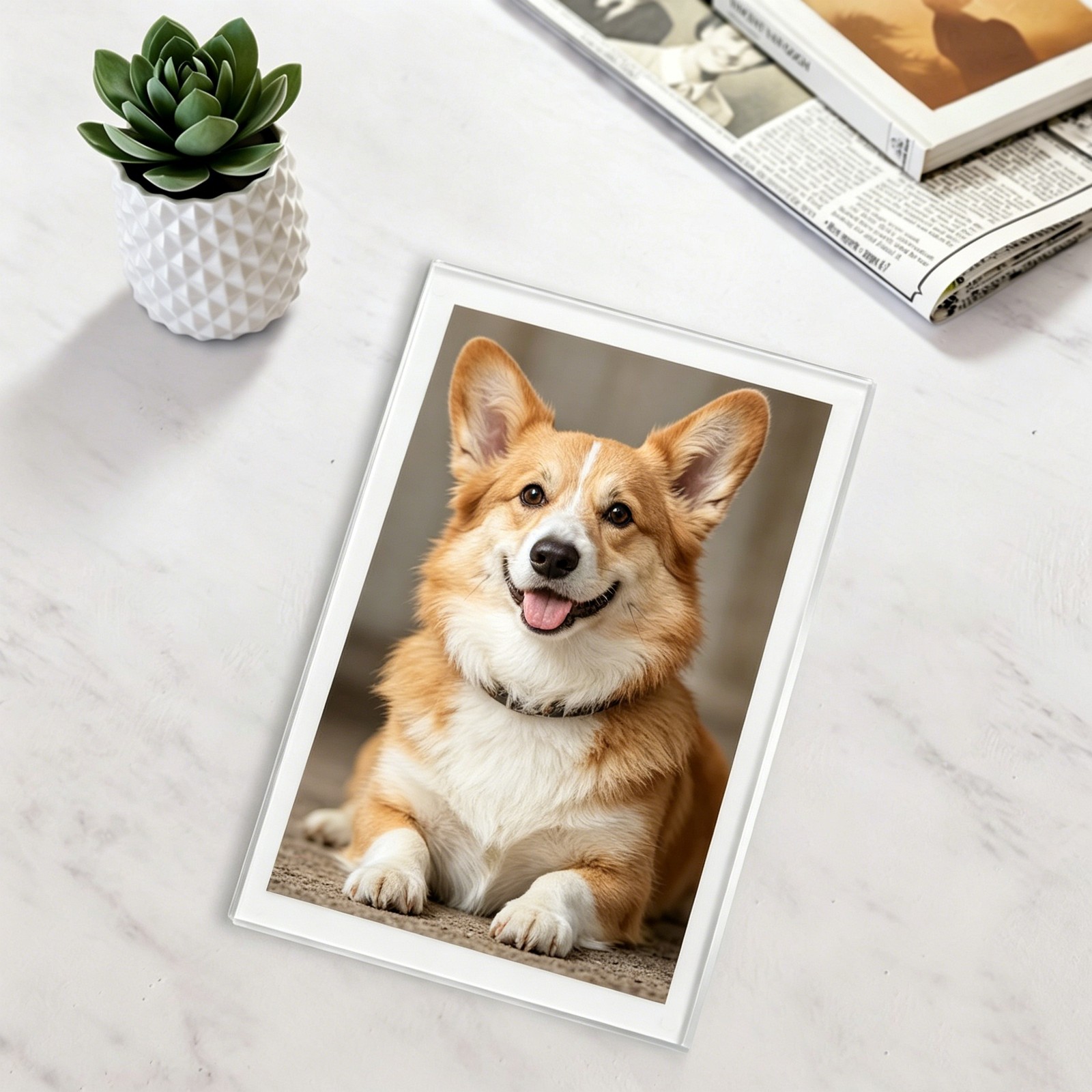 Acrylic Custom Pet Dog Cat Memorial Photo Name Keepsake Gift for Owner