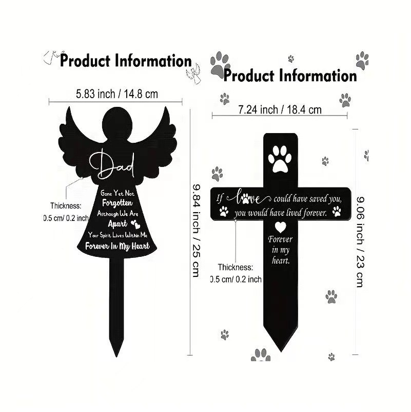 Personalized Pet Memorial Stone – Custom Engraved Granite Grave Marker for pet