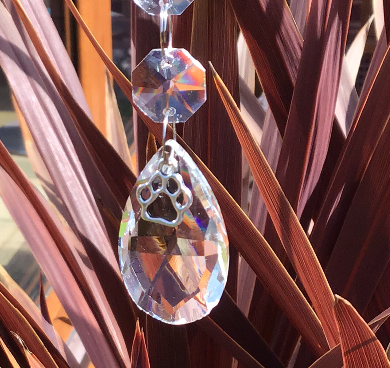 Pet Memorial Loss Sun Catcher In Memory Rainbow 🌈Bridge Poem Friend Gift