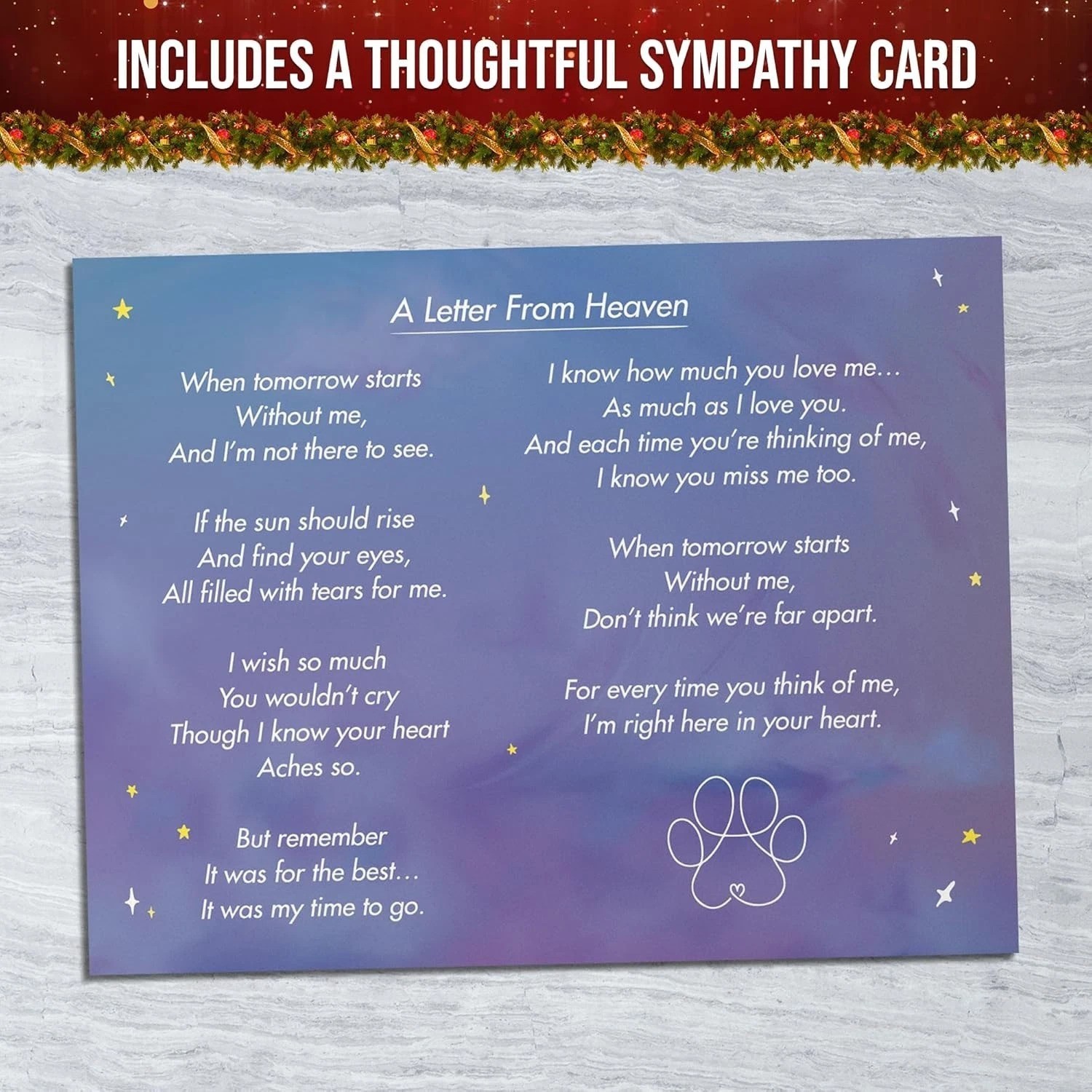 Rainbow Bridge Dog Memorial Gift – Unique, Handcrafted Pet Sympathetic Keepsake