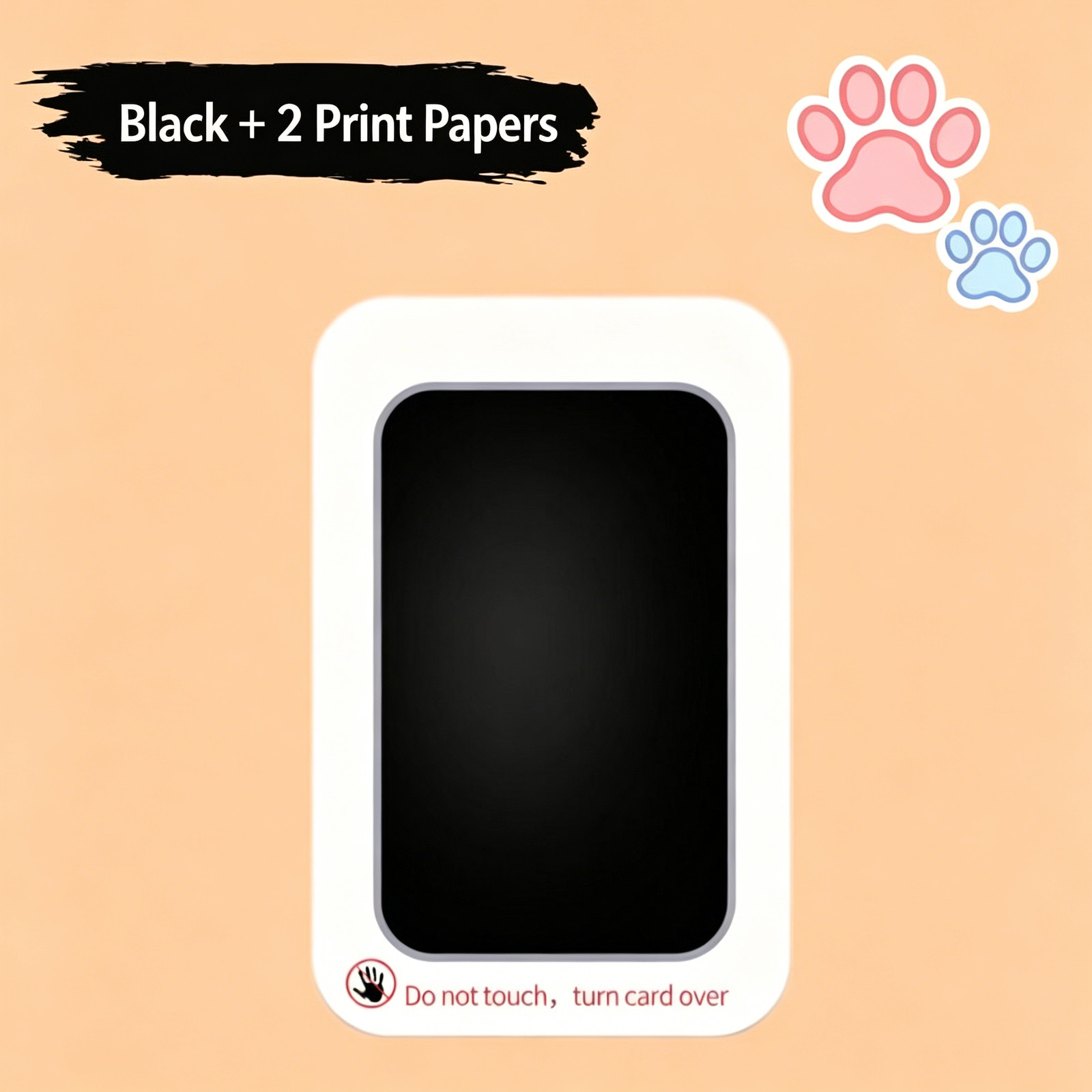 Pet Paw Print Memorial No-Wash Ink Pad Photo Frame Desktop Ornament Dog Cat Paw