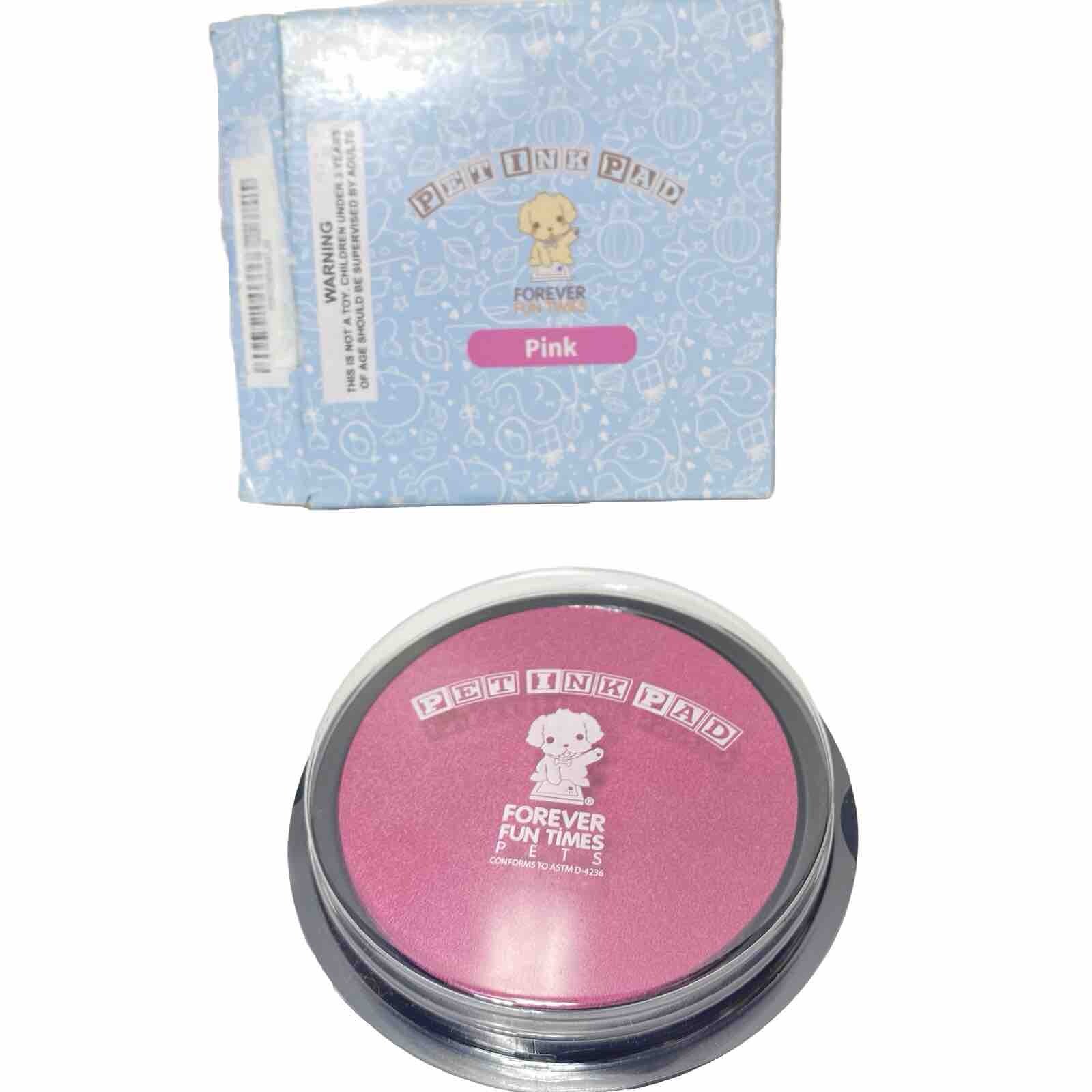 Pet Ink Pad Pink Ink For Dogs Paws Cats & Other Animals , Keepsake Paw Pad New