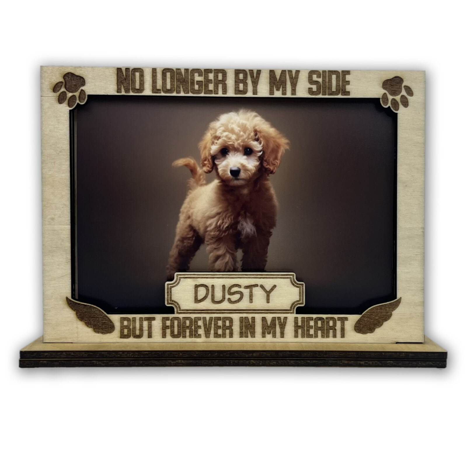 3D Personalized Pet Portrait, Dog Photo Frame, Memorial Gift, Dog Sympathy Gift