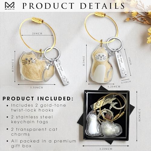 Pet Paw Print KeepSake Dog Memorial Suncatcher Miarita- Kien -Cat Hair Keychain