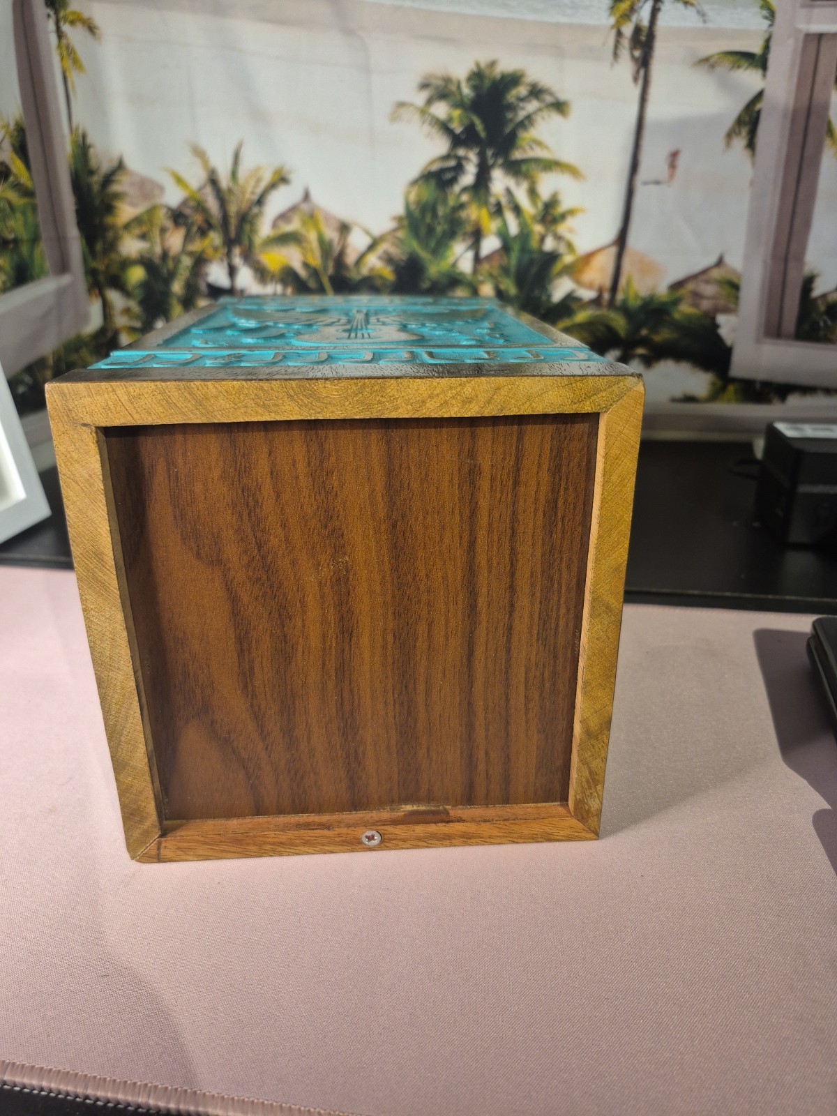 Rosewood Urn for Ashes – Guitar Wings Wooden Box for Human, Pet Ashes Hand-Craft