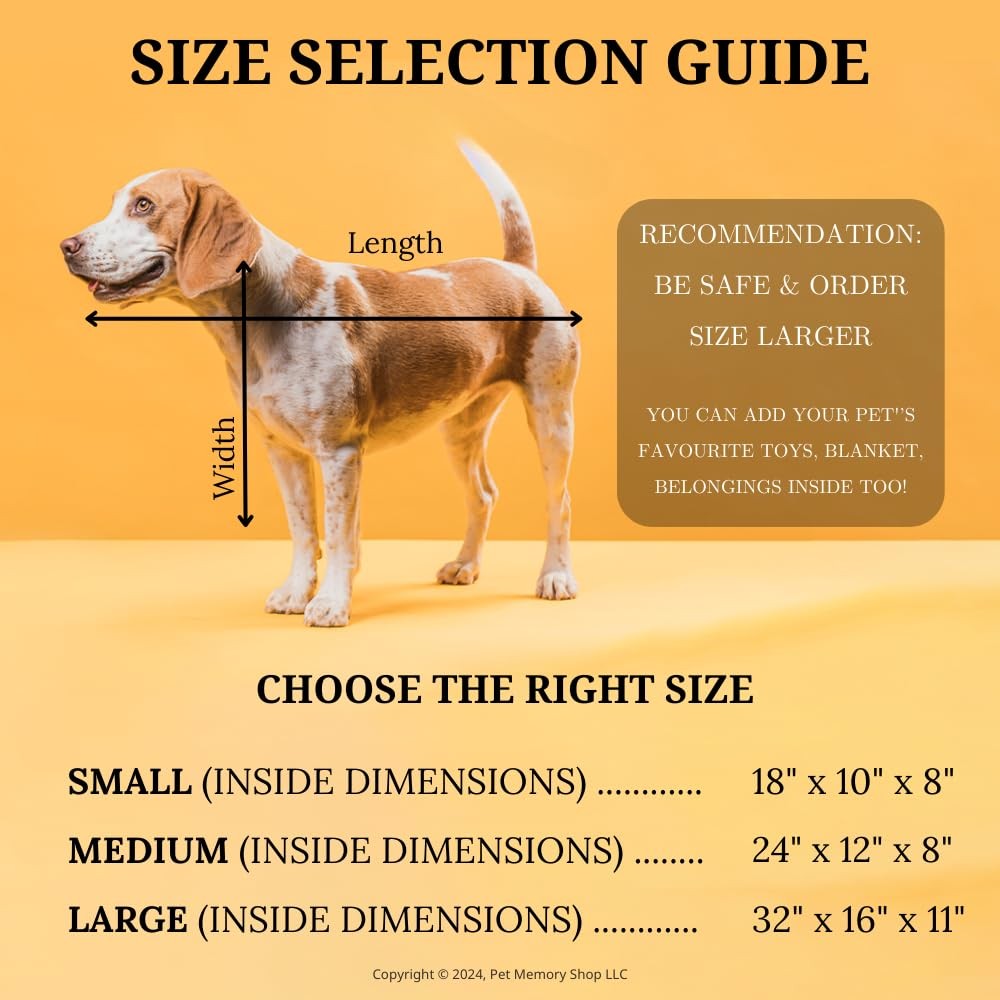 Caring Series Pet Casket – Safe, Durable & Elegant Burial Box for Dogs, Cats …