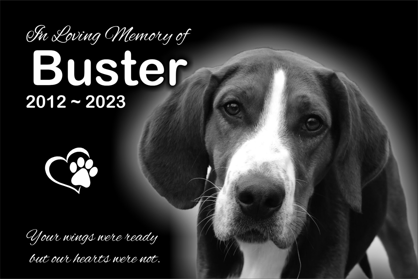 Pet Stone Memorial Grave Marker pet grave stone Headstone Person Dog 10″x18″