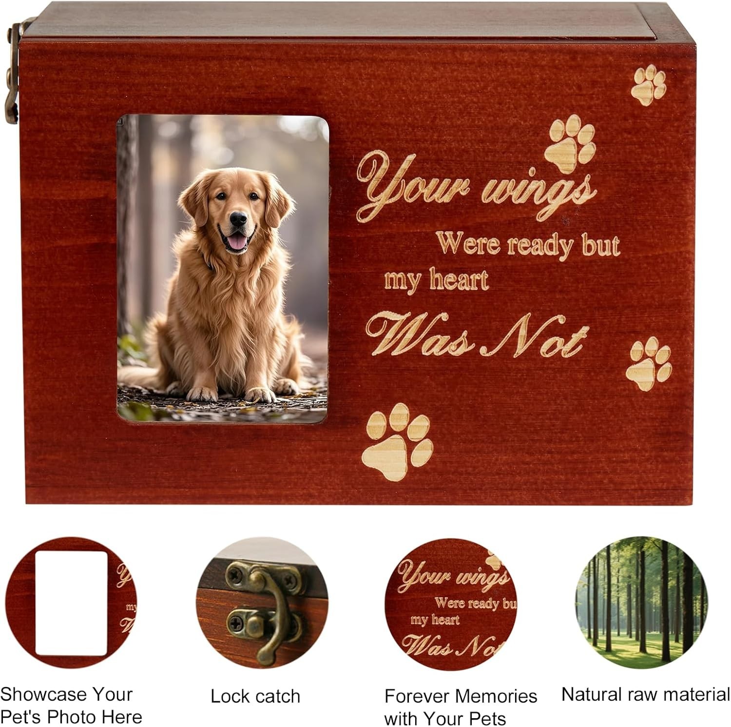 High-Quality Pet Memorial Urn for Large Dogs and Cats – Comforting Keepsake