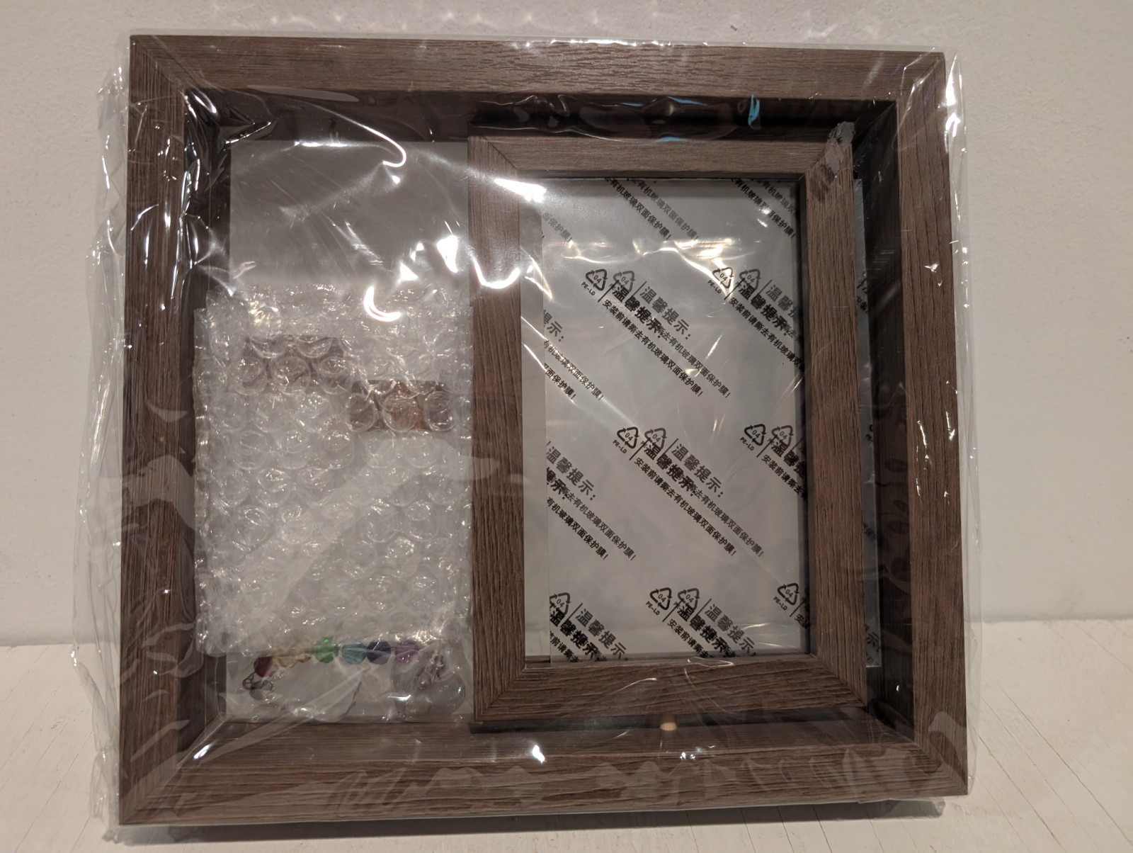 Pet Photo 4×6 Rustic Wooden Rotating Picture Frame Memorial 2 Jars New in Box