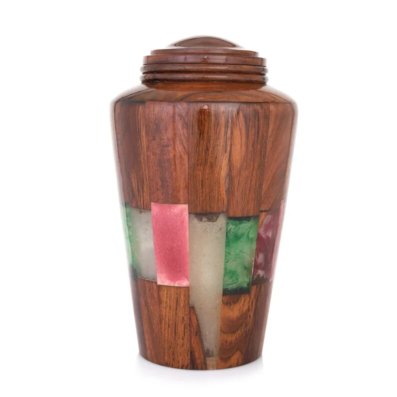 Wooden Urns for Human Ashes Adult Male Female – Cremation Urn Large Wood Urn Box