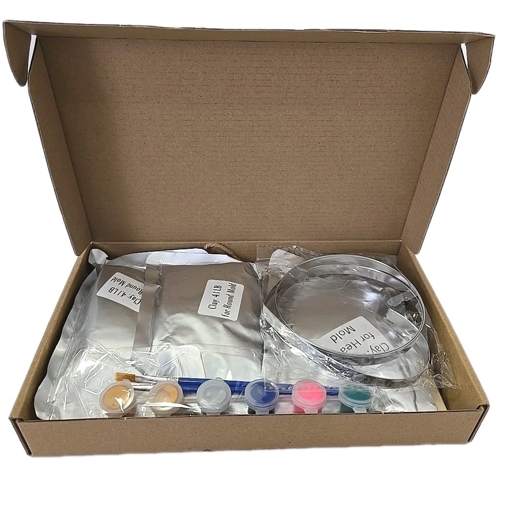 Dog or Cat Pawprints Keepsake Kit Make 3 Clay Paw Prints, Soft & Non-Toxic