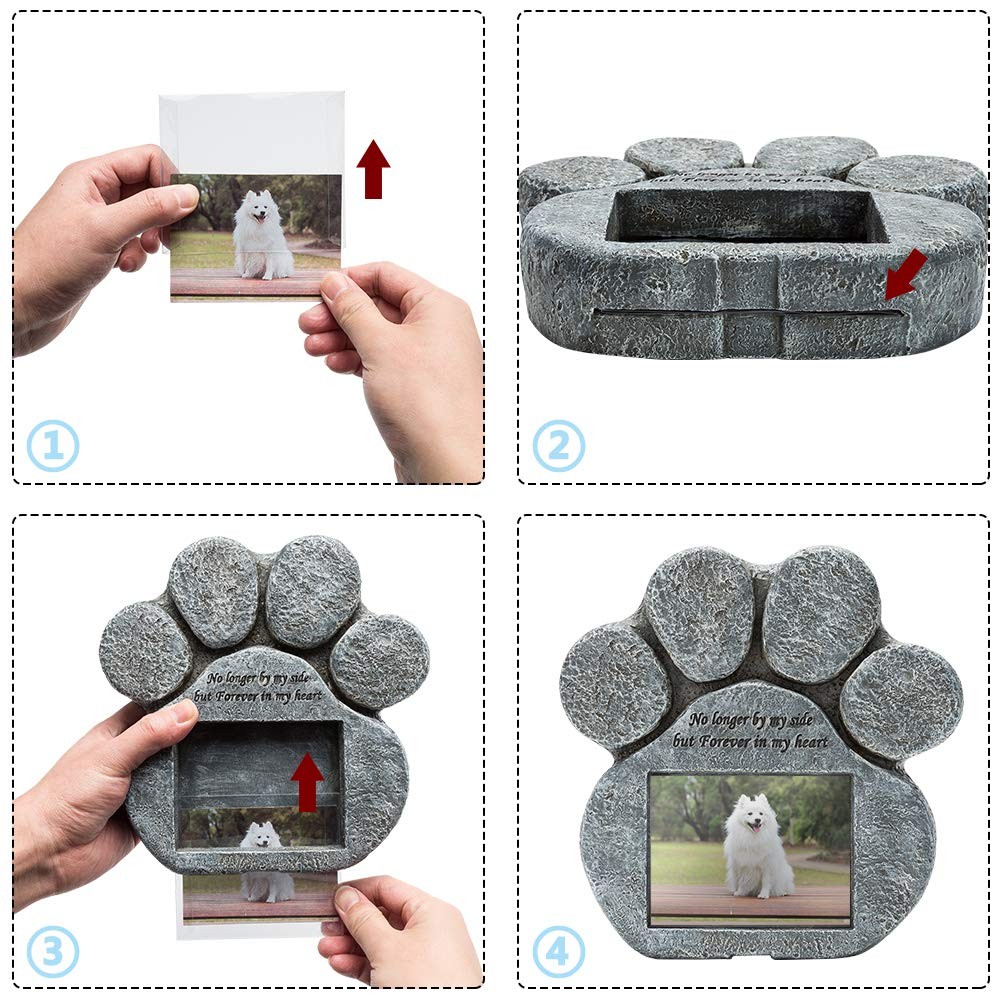 Pet Memorial Gifts – Pawprint Dog Memorial Gifts for Loss of Dog with Persona…