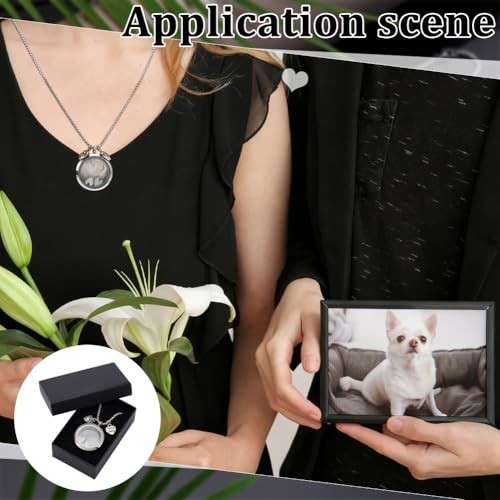 Set of 2 Dog Fur Hair Necklaces – Memorial Pet Urn – Memorial Pet Necklace