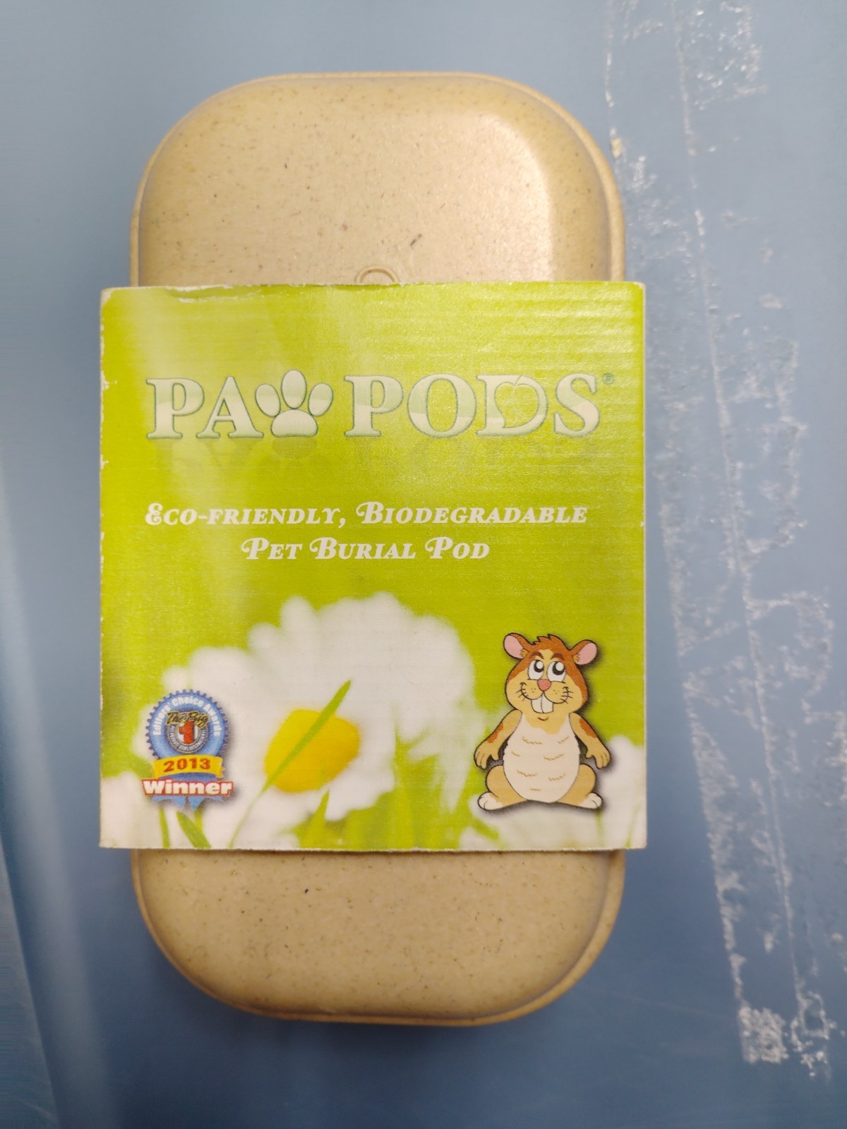 Paw Pods Small Pet Burial Pod 10.5” L X 6.5” W X 5”H