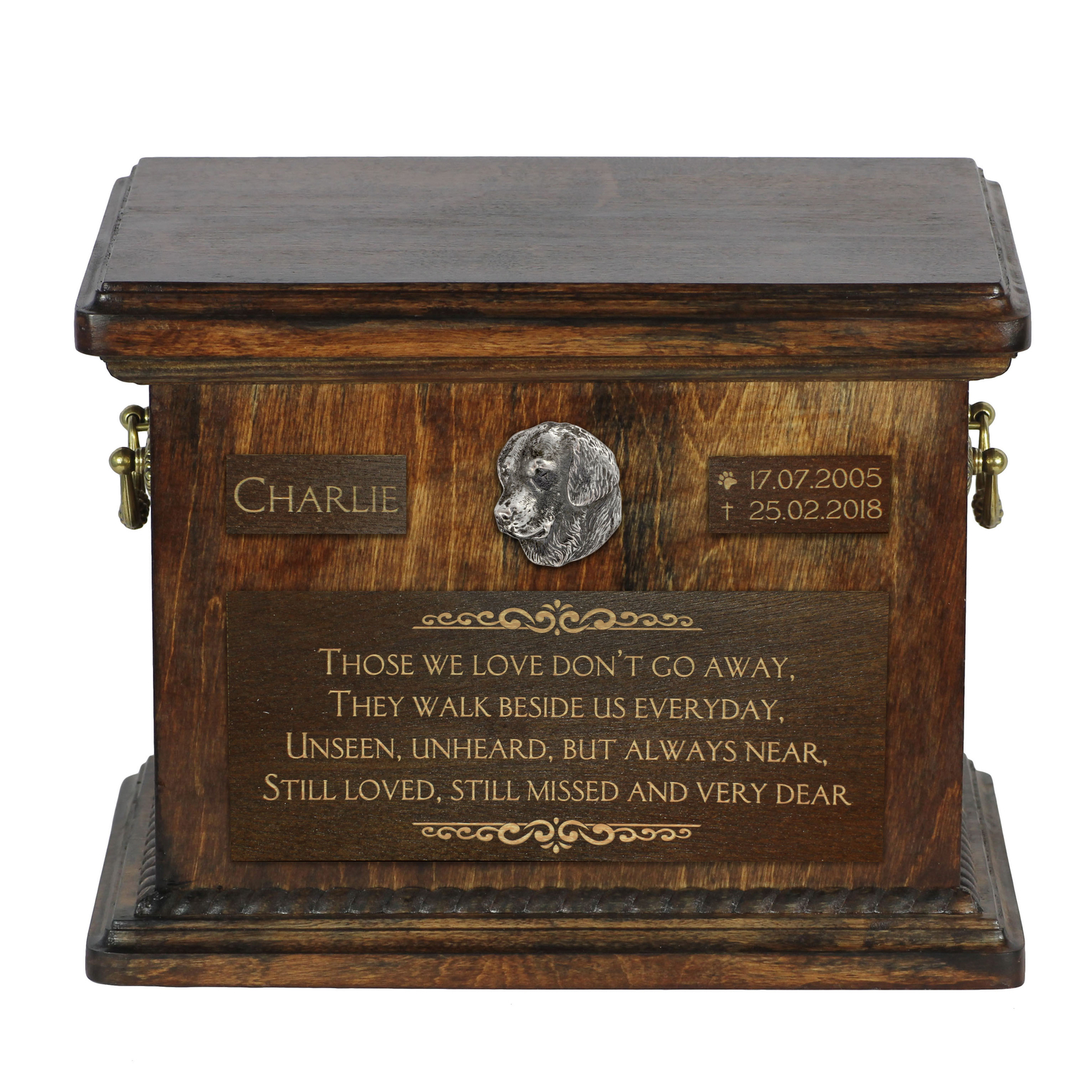 Golden Retriever Large Urn With The Image Of A Dog Art-Dog