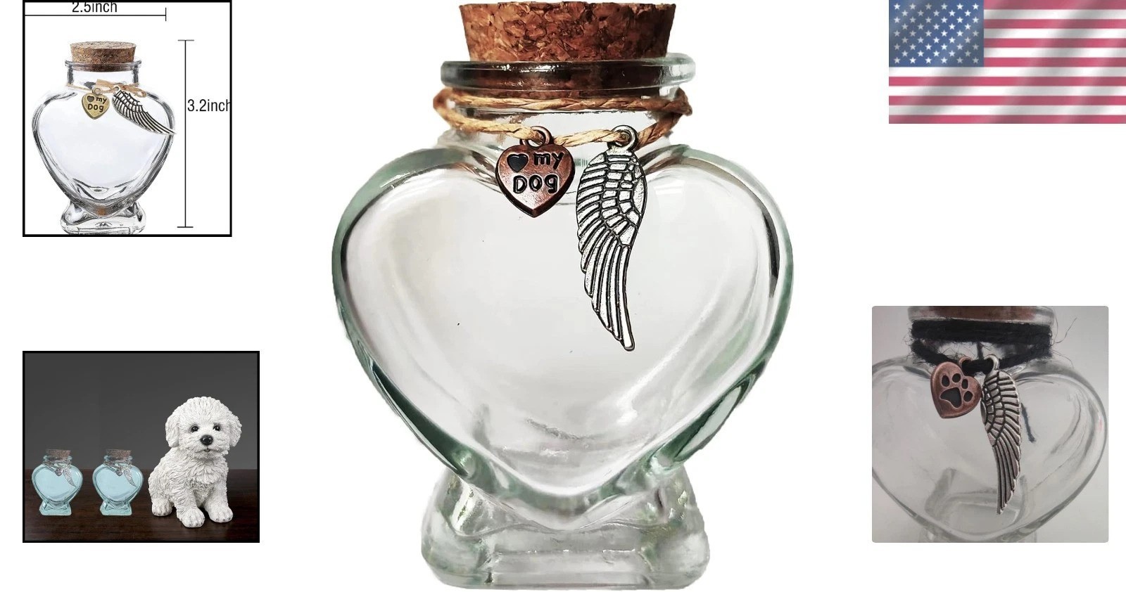 Personalized Pet Memorial Bottle – Beautiful Glass Keepsake for Fur