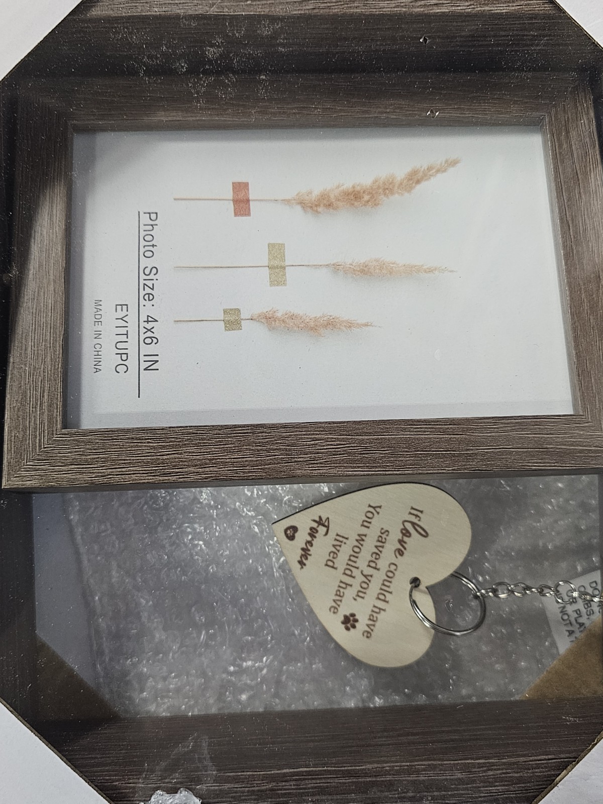 EYITUPC Pet Memorial Remembrance Gift Set 4×6 Rotating Picture Frame