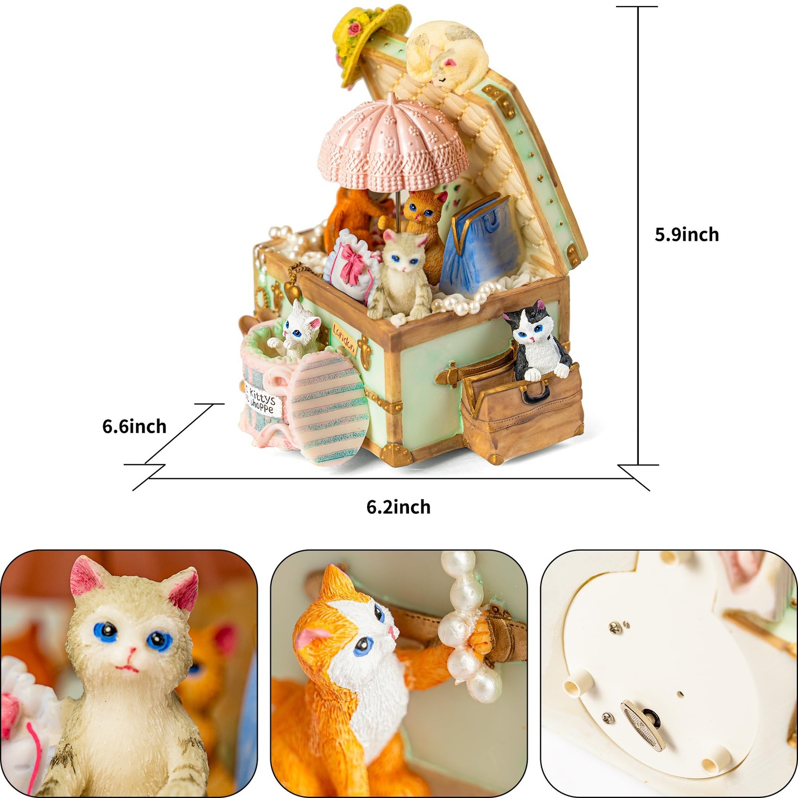 Cat Music Box Gift for Girlfriend Wife Daughter Grandma Granddaughter Sister …