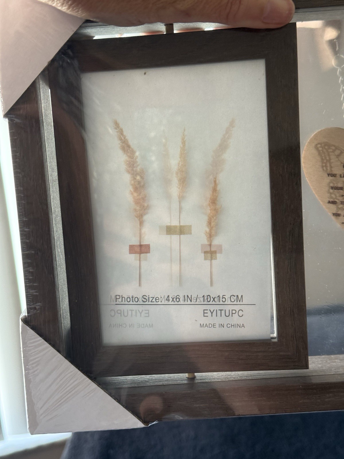 Memorial Floating Frame Mom 4×6 Double Sided Glass Sympathy Gift New